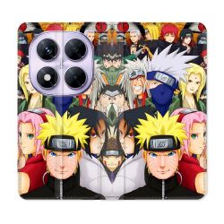 Housse Cuir Portefeuille Pour Xiaomi Redmi Note 14 PRO 5G Manga Naruto Team