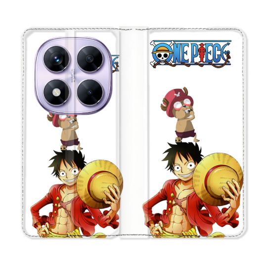 Housse Cuir Portefeuille Pour Xiaomi Redmi Note 14 PRO 5G Manga One Piece Chopper