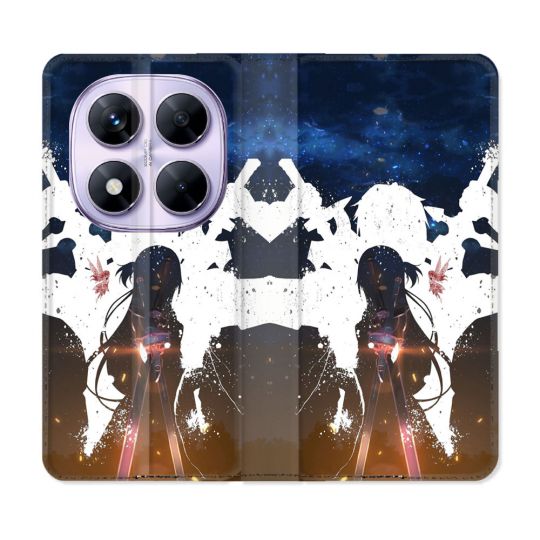 Housse Cuir Portefeuille Pour Xiaomi Redmi Note 14 PRO 5G Manga SAO sword Art Online Asuna