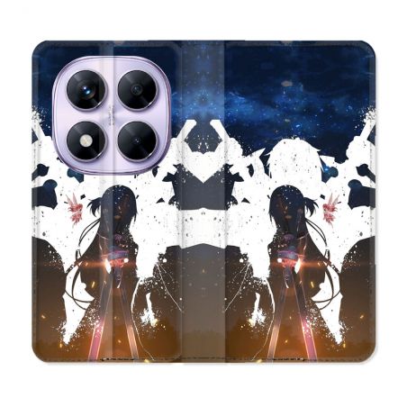 Housse Cuir Portefeuille Pour Xiaomi Redmi Note 14 PRO 5G Manga SAO sword Art Online Asuna