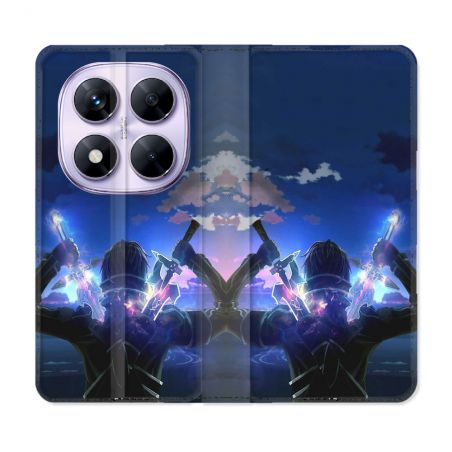 Housse Cuir Portefeuille Pour Xiaomi Redmi Note 14 PRO 5G Manga SAO sword Art Online Epee