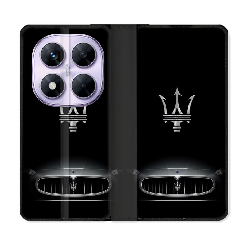 Housse Cuir Portefeuille Pour Xiaomi Redmi Note 14 PRO 5G Maserati