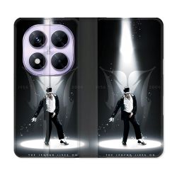 Housse Cuir Portefeuille Pour Xiaomi Redmi Note 14 PRO 5G Michael Jackson Noir