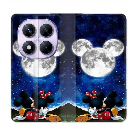 Housse Cuir Portefeuille Pour Xiaomi Redmi Note 14 PRO 5G Mickey Minnie