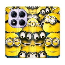 Housse Cuir Portefeuille Pour Xiaomi Redmi Note 14 PRO 5G Minions Groupe