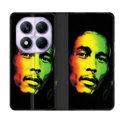 Housse Cuir Portefeuille Pour Xiaomi Redmi Note 14 PRO 5G Musique Bob Marley 2