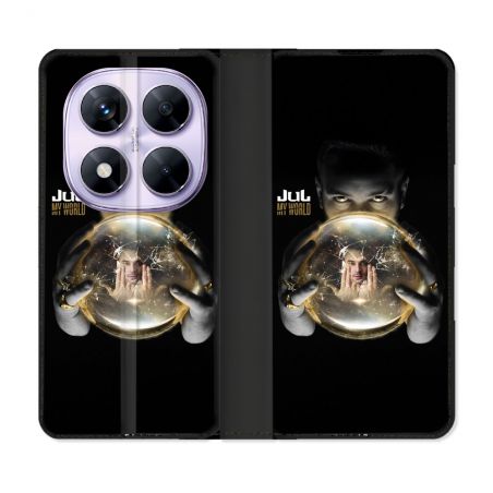 Housse Cuir Portefeuille Pour Xiaomi Redmi Note 14 PRO 5G Musique Jul Affiche