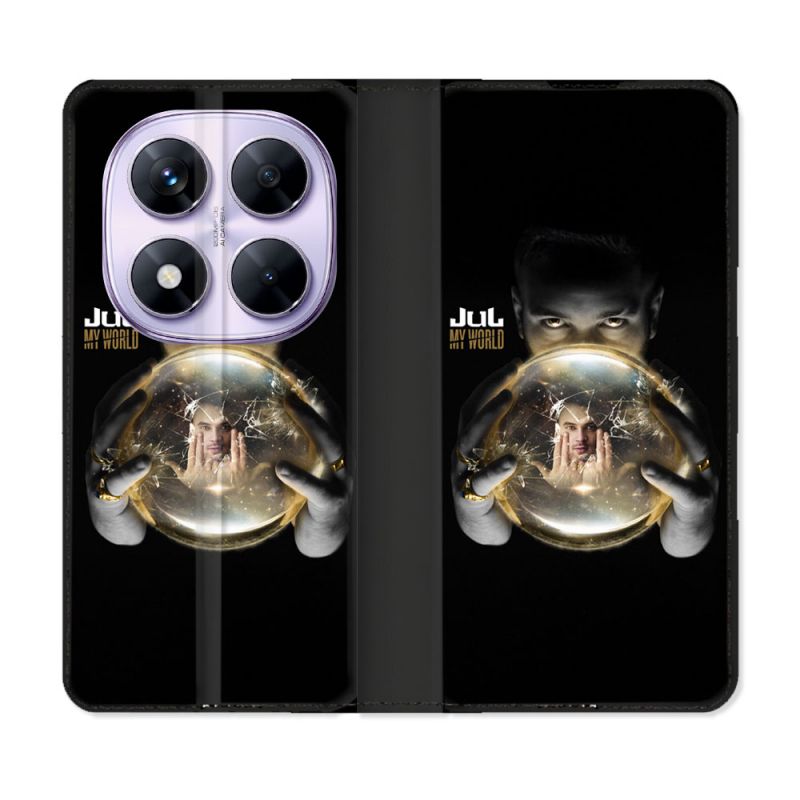 Housse Cuir Portefeuille Pour Xiaomi Redmi Note 14 PRO 5G Musique Jul Affiche