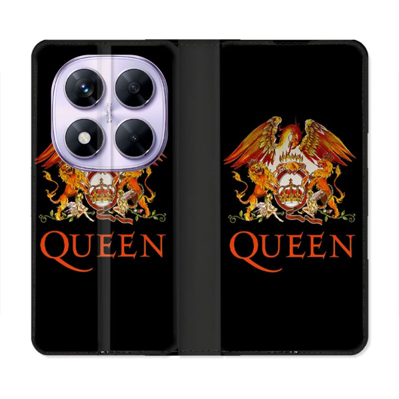Housse Cuir Portefeuille Pour Xiaomi Redmi Note 14 PRO 5G Musique Rock Queen