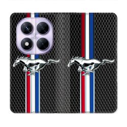 Housse Cuir Portefeuille Pour Xiaomi Redmi Note 14 PRO 5G Mustang
