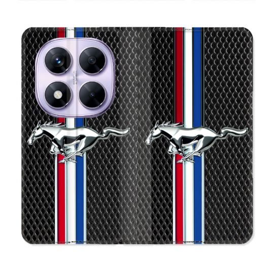 Housse Cuir Portefeuille Pour Xiaomi Redmi Note 14 PRO 5G Mustang