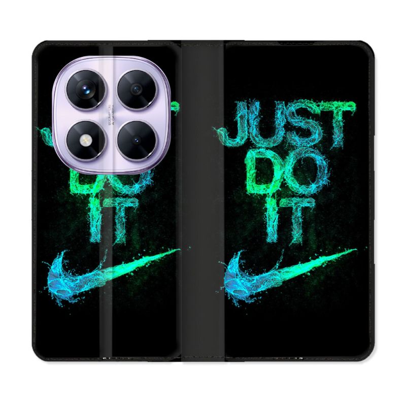 Housse Cuir Portefeuille Pour Xiaomi Redmi Note 14 PRO 5G Nike Just Do It
