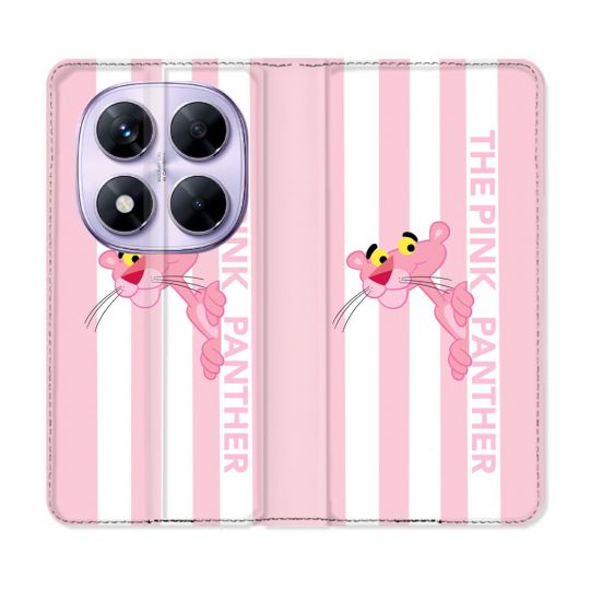 Housse Cuir Portefeuille Pour Xiaomi Redmi Note 14 PRO 5G Panthere Rose