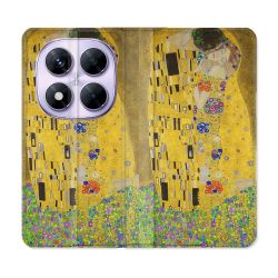 Housse Cuir Portefeuille Pour Xiaomi Redmi Note 14 PRO 5G Peinture Le Baiser