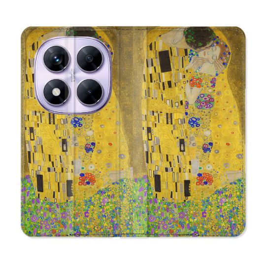 Housse Cuir Portefeuille Pour Xiaomi Redmi Note 14 PRO 5G Peinture Le Baiser