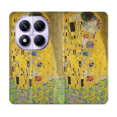 Housse Cuir Portefeuille Pour Xiaomi Redmi Note 14 PRO 5G Peinture Le Baiser