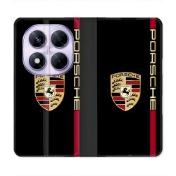 Housse Cuir Portefeuille Pour Xiaomi Redmi Note 14 PRO 5G Porsche Line