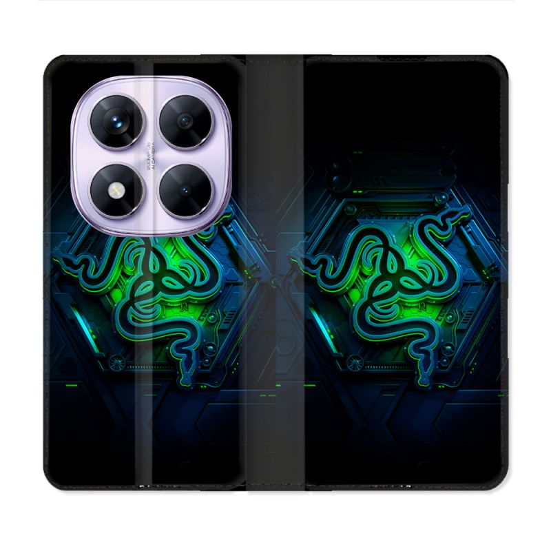 Housse Cuir Portefeuille Pour Xiaomi Redmi Note 14 PRO 5G Razer