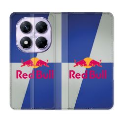 Housse Cuir Portefeuille Pour Xiaomi Redmi Note 14 PRO 5G Red Bull Classique