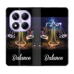 Housse Cuir Portefeuille Pour Xiaomi Redmi Note 14 PRO 5G Signe Zodiaque 2 Balance