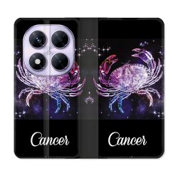 Housse Cuir Portefeuille Pour Xiaomi Redmi Note 14 PRO 5G Signe Zodiaque 2 Cancer