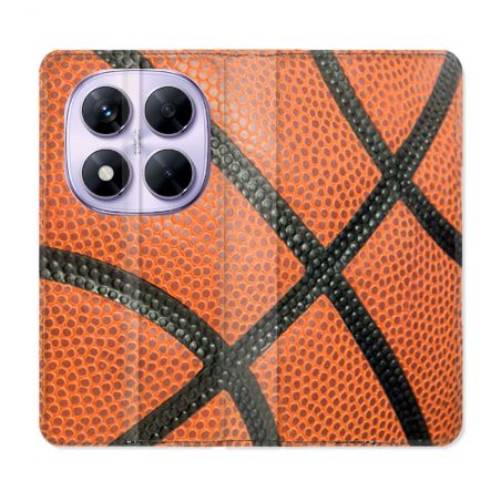 Housse Cuir Portefeuille Pour Xiaomi Redmi Note 14 PRO 5G Sport Ballon Basket