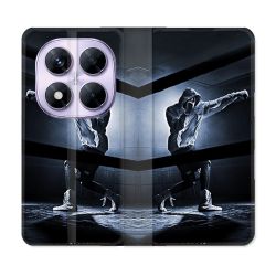 Housse Cuir Portefeuille Pour Xiaomi Redmi Note 14 PRO 5G Sport Boxe Poing
