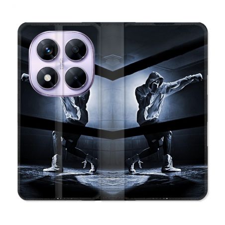 Housse Cuir Portefeuille Pour Xiaomi Redmi Note 14 PRO 5G Sport Boxe Poing