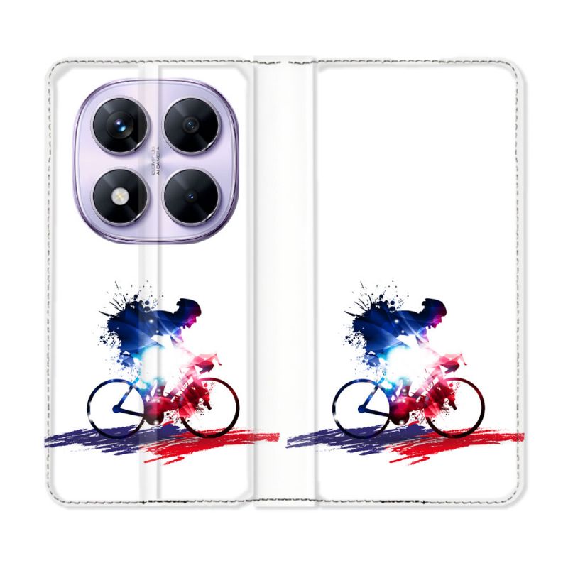 Housse Cuir Portefeuille Pour Xiaomi Redmi Note 14 PRO 5G Sport Cyclisme France