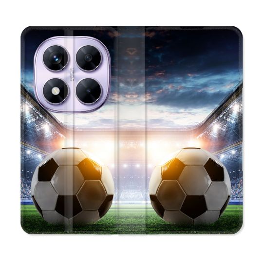 Housse Cuir Portefeuille Pour Xiaomi Redmi Note 14 PRO 5G Sport Football Stade