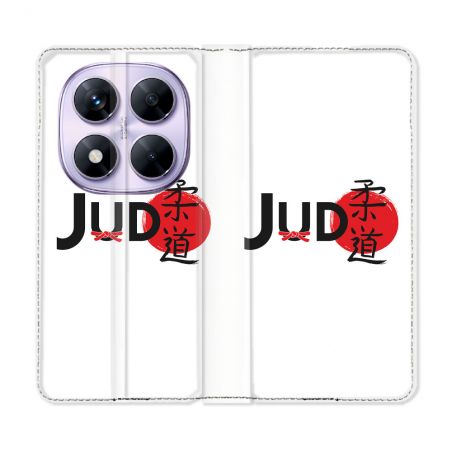 Housse Cuir Portefeuille Pour Xiaomi Redmi Note 14 PRO 5G Sport Judo Logo
