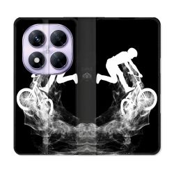 Housse Cuir Portefeuille Pour Xiaomi Redmi Note 14 PRO 5G Sport VTT Noir