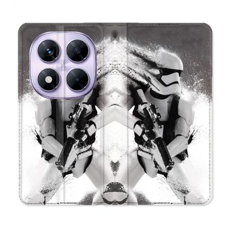 Housse Cuir Portefeuille Pour Xiaomi Redmi Note 14 PRO 5G Star Wars - Trooper