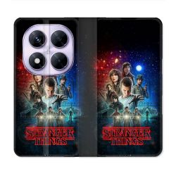 Housse Cuir Portefeuille Pour Xiaomi Redmi Note 14 PRO 5G Stranger Things Affiche 1