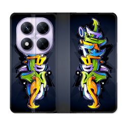 Housse Cuir Portefeuille Pour Xiaomi Redmi Note 14 PRO 5G Street Art Graffiti