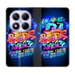 Housse Cuir Portefeuille Pour Xiaomi Redmi Note 14 PRO 5G Street Art Rap