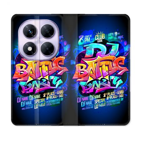 Housse Cuir Portefeuille Pour Xiaomi Redmi Note 14 PRO 5G Street Art Rap