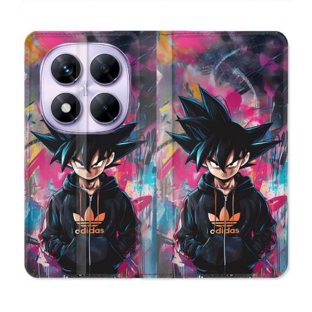Housse Cuir Portefeuille Pour Xiaomi Redmi Note 14 PRO 5G Street Art Sangoku