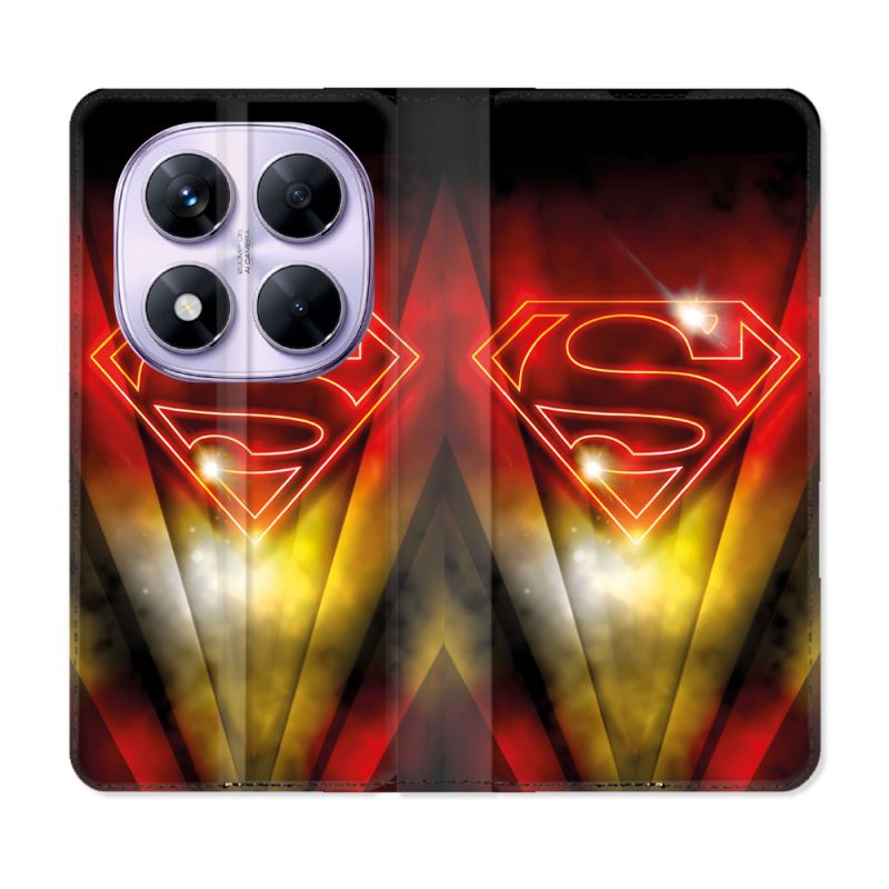 Housse Cuir Portefeuille Pour Xiaomi Redmi Note 14 PRO 5G Superman Logo