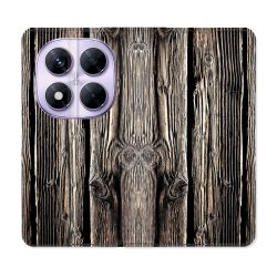 Housse Cuir Portefeuille Pour Xiaomi Redmi Note 14 PRO 5G Texture Bois