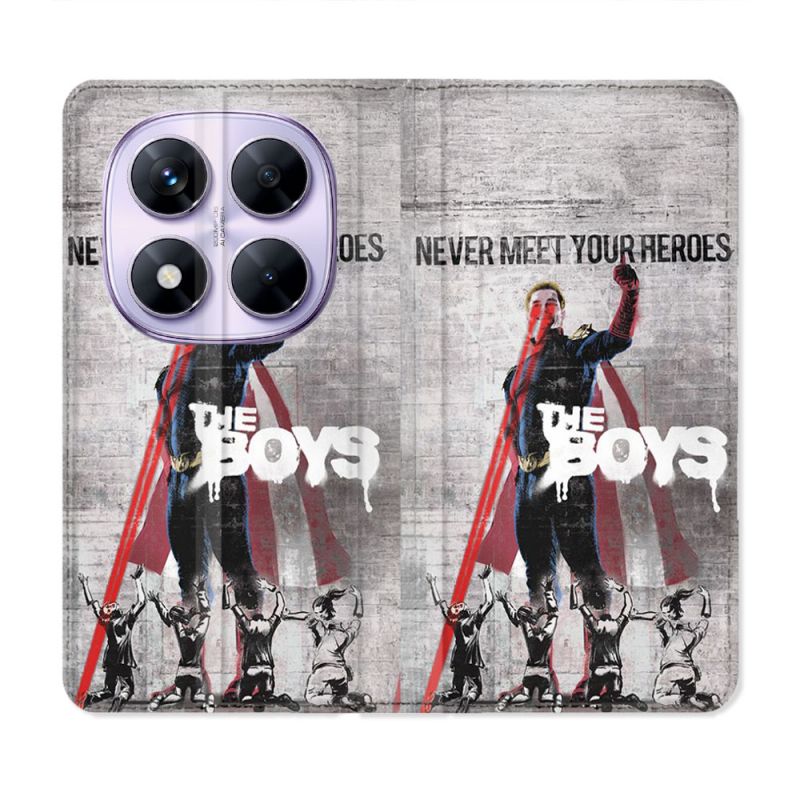 Housse Cuir Portefeuille Pour Xiaomi Redmi Note 14 PRO 5G The Boys Affiche