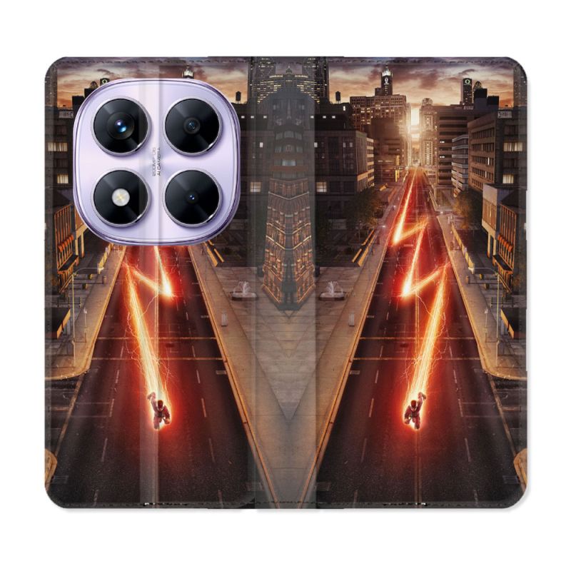 Housse Cuir Portefeuille Pour Xiaomi Redmi Note 14 PRO 5G The Flash City