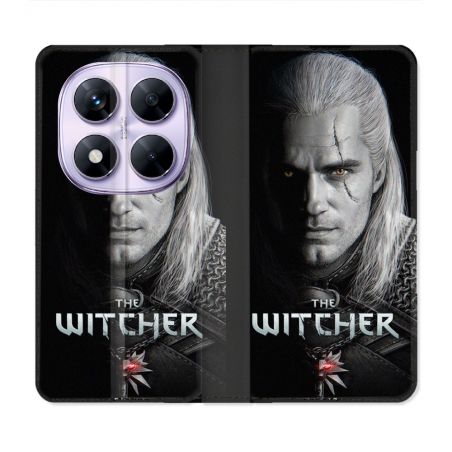 Housse Cuir Portefeuille Pour Xiaomi Redmi Note 14 PRO 5G The Witcher Noir