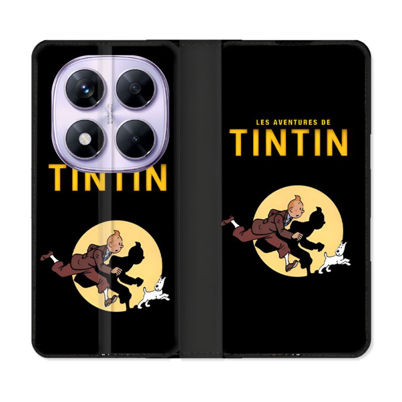 Housse Cuir Portefeuille Pour Xiaomi Redmi Note 14 PRO 5G Tintin Classique