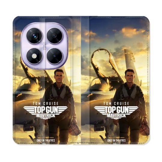 Housse Cuir Portefeuille Pour Xiaomi Redmi Note 14 PRO 5G Top Gun