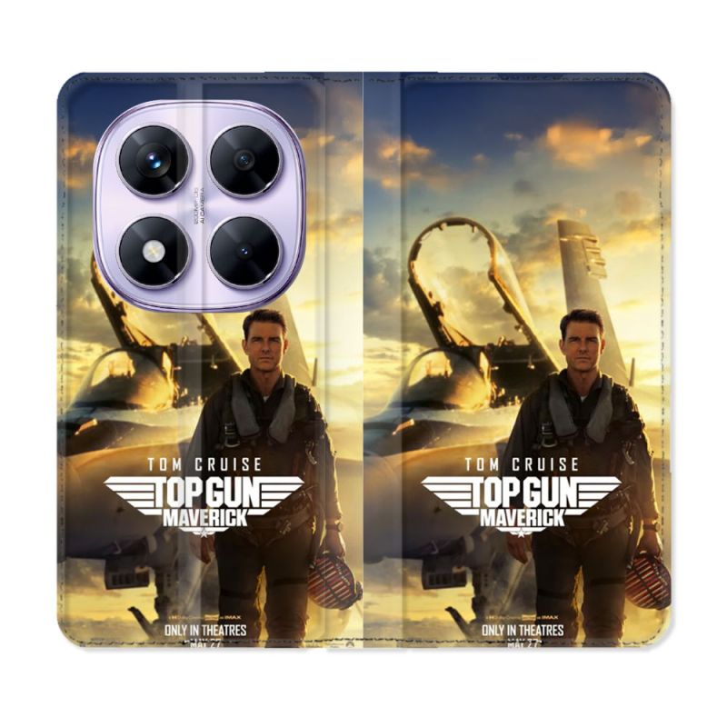 Housse Cuir Portefeuille Pour Xiaomi Redmi Note 14 PRO 5G Top Gun