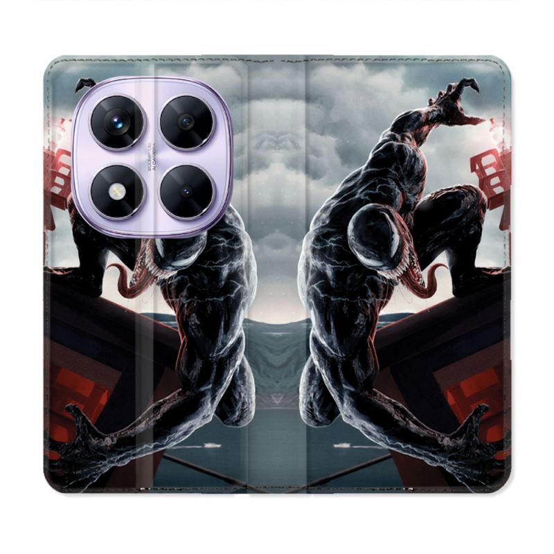 Housse Cuir Portefeuille Pour Xiaomi Redmi Note 14 PRO 5G Venom