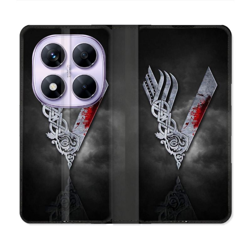 Housse Cuir Portefeuille Pour Xiaomi Redmi Note 14 PRO 5G Viking