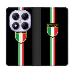 Housse Cuir Portefeuille Pour Xiaomi Redmi Note 14 PRO 5G Voyage Italie 3 Noir