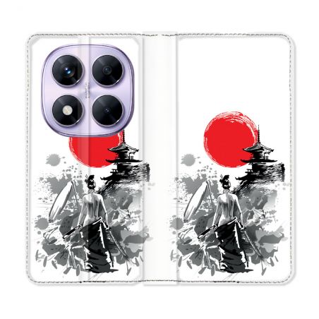 Housse Cuir Portefeuille Pour Xiaomi Redmi Note 14 PRO 5G Voyage Japon Femme